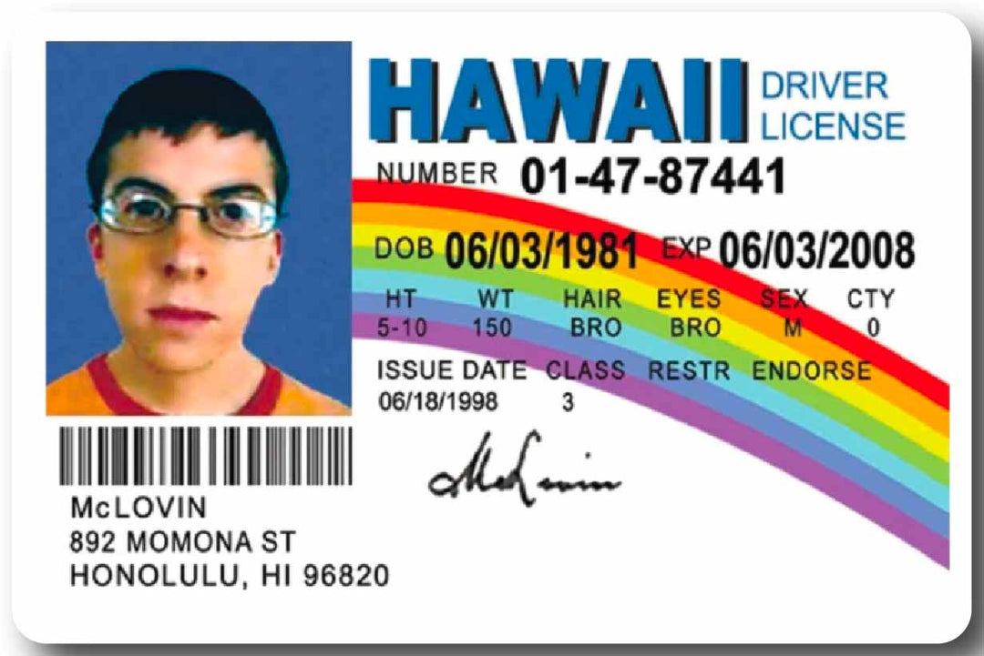 McLovin Driver's License