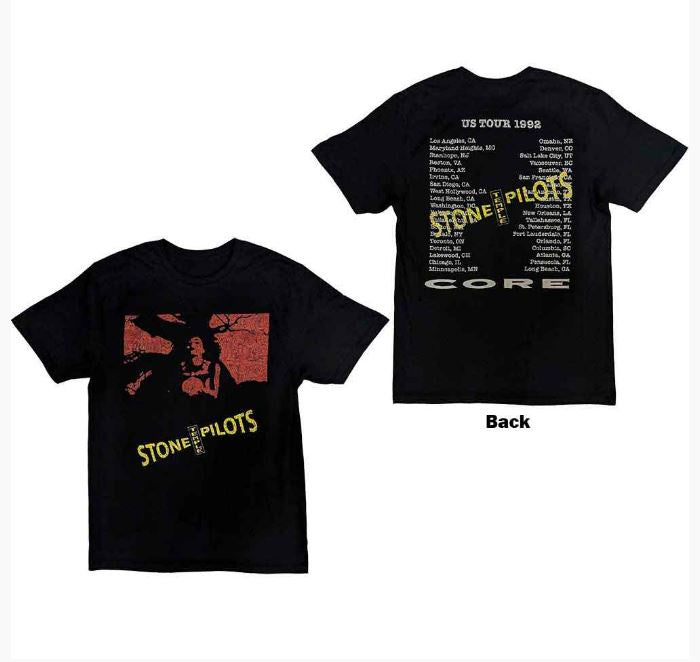 Rock Off - Stone Temple Pilots 'Core US Tour '92' Unisex T-Shirt