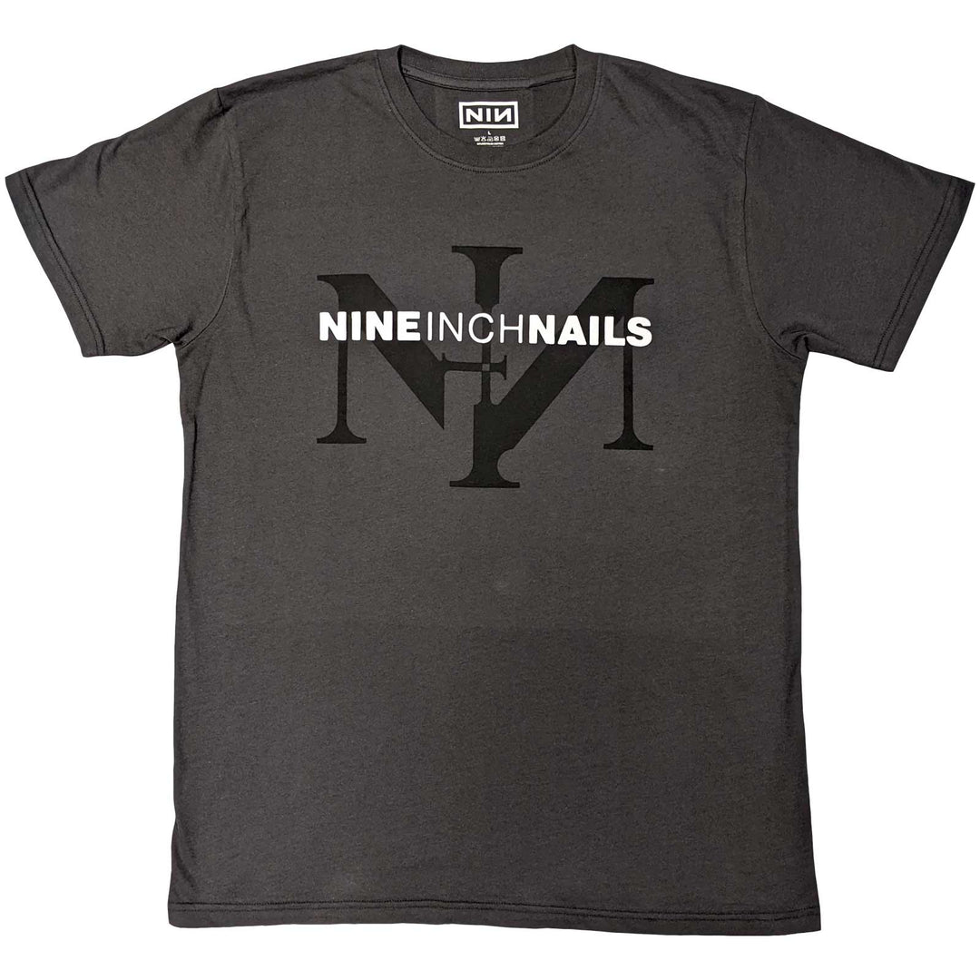 NINE INCH NAILS UNISEX T-SHIRT: ICON & LOGO