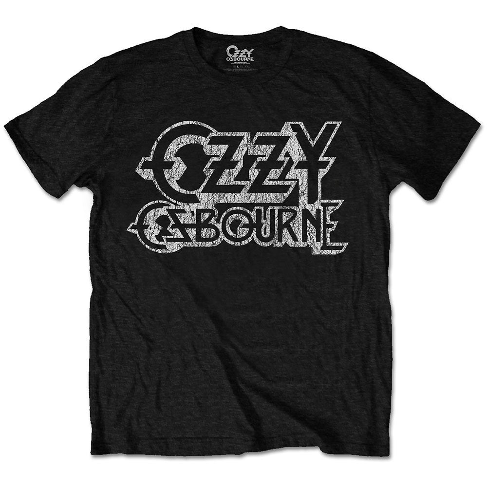 Ozzy Osbourne Unisex T-Shirt - Vintage Logo (Black)