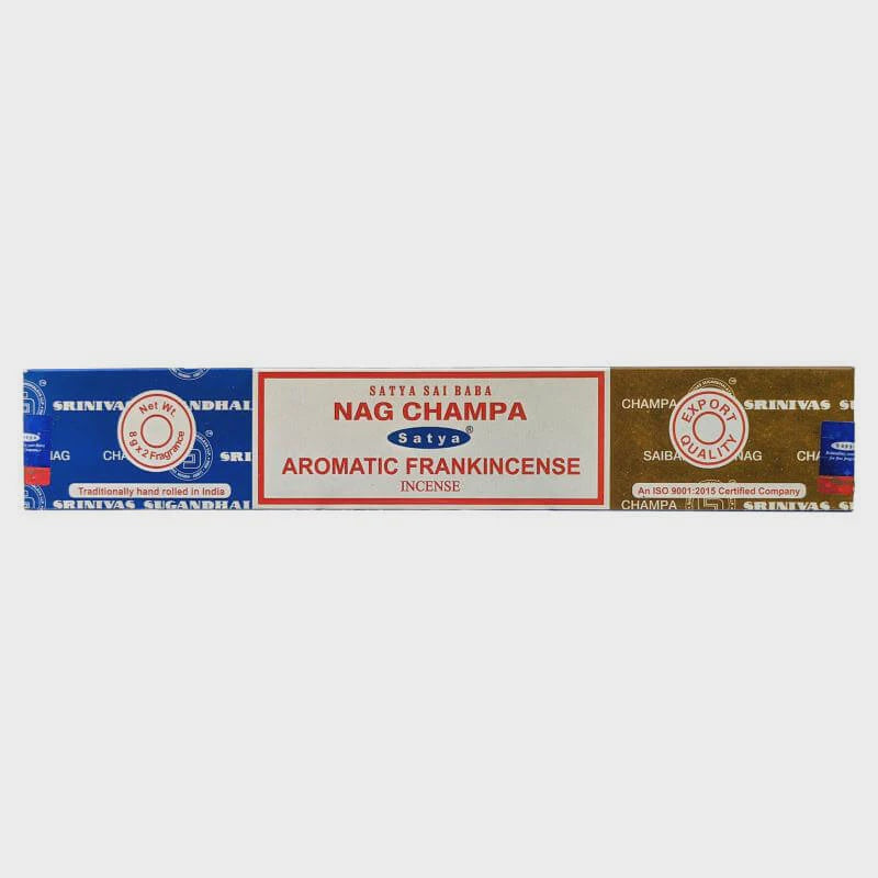 Satya Nag Champa + Aromatic Frankincense Incense Sticks