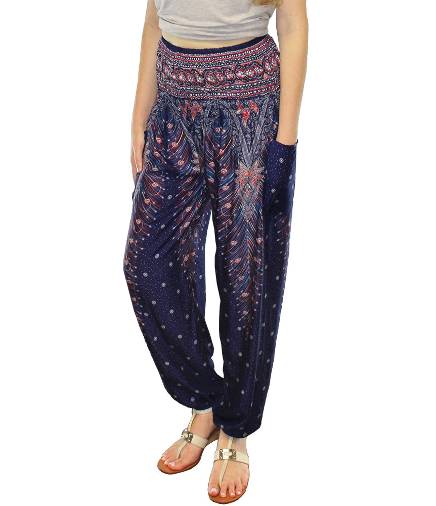 World Buyers - Peacock Feather Jeannie Pants