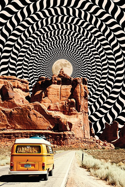 Illusionary Road Trip Poster