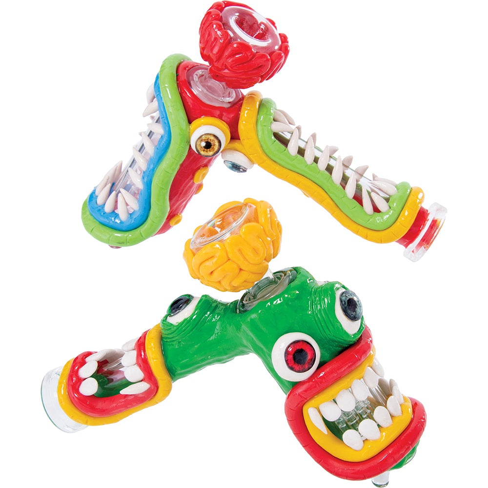 7" Laughing Monster Glass Resin Bubbler