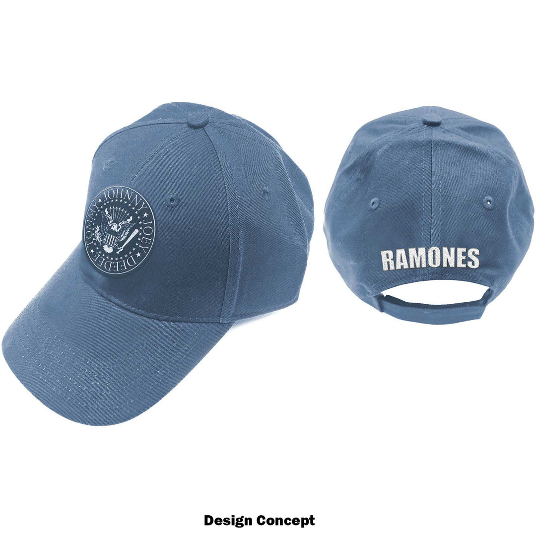 Ramones Unisex Baseball Cap Presidential Seal Denim Blue