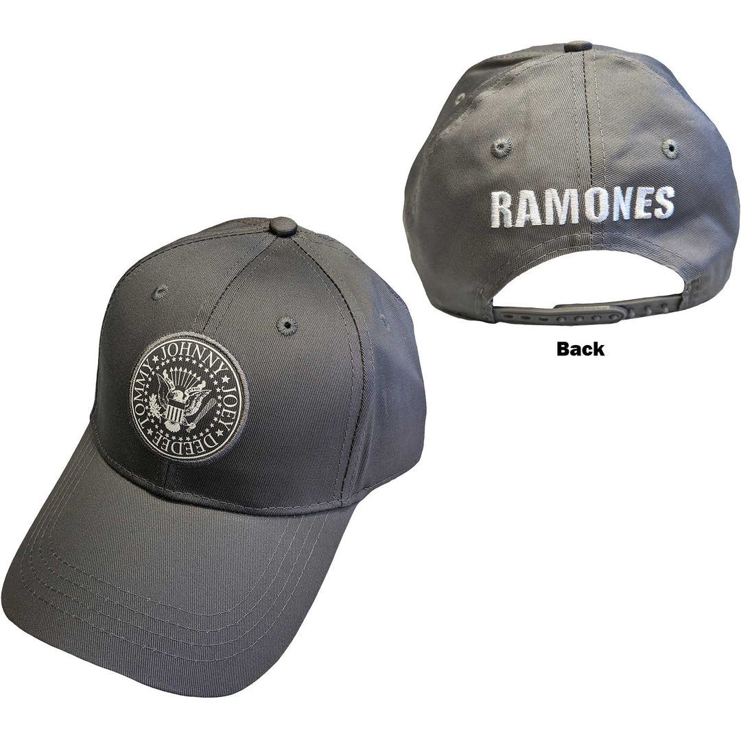 Ramones Unisex Baseball Cap Presidential Seal Silver Grey