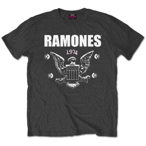 RAMONES UNISEX T-SHIRT: 1974 EAGLE