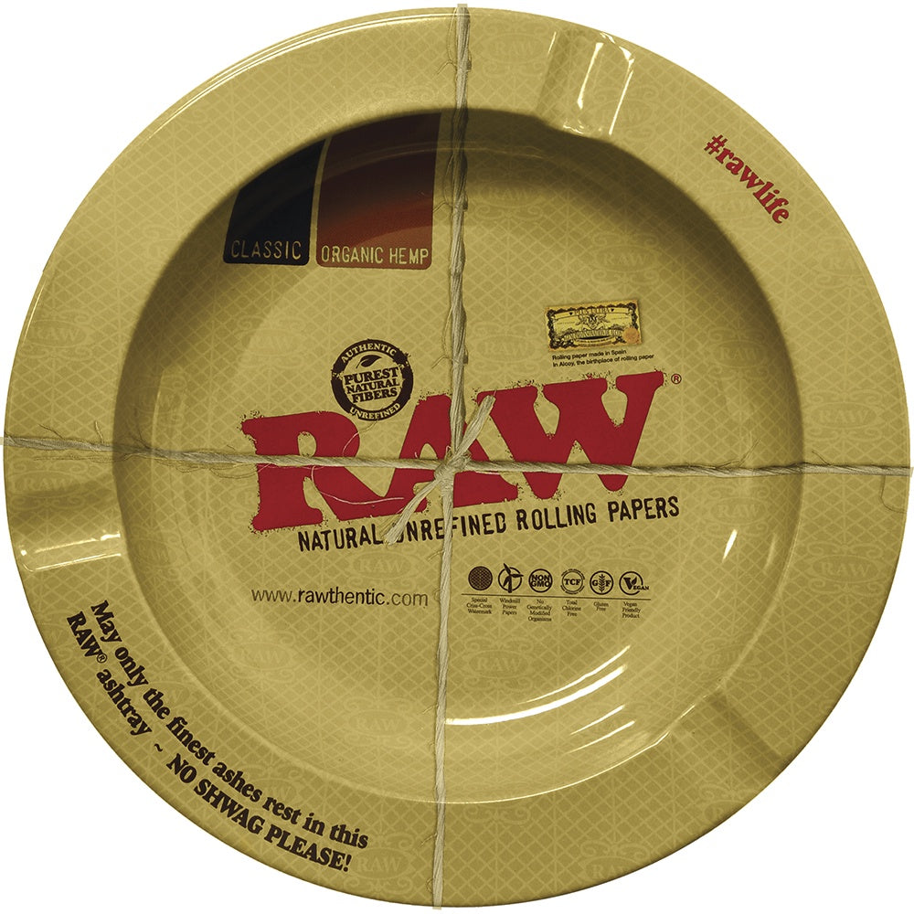 Raw Round Metal Ashtray