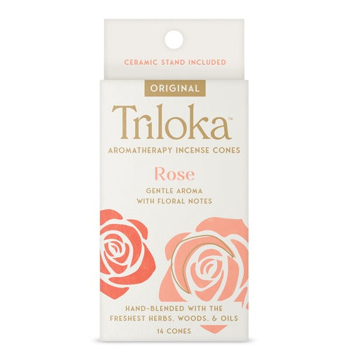 Triloka Rose Incense Cones