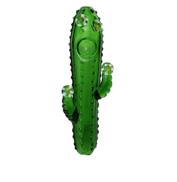 5” Glass Hand Pipe Cactus Design