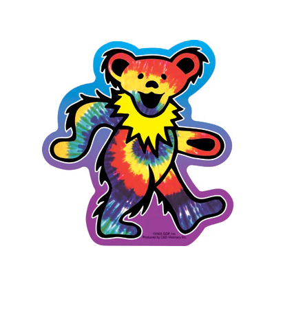 C&D - Grateful Dead Tie Dye Bear Sticker