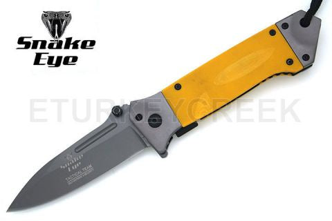 Snake Eye Tactical Spring Assist Knife 4.5" Closed SE-1017