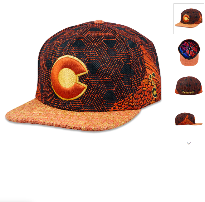 Red Rocks V4 Black Snapback Hat