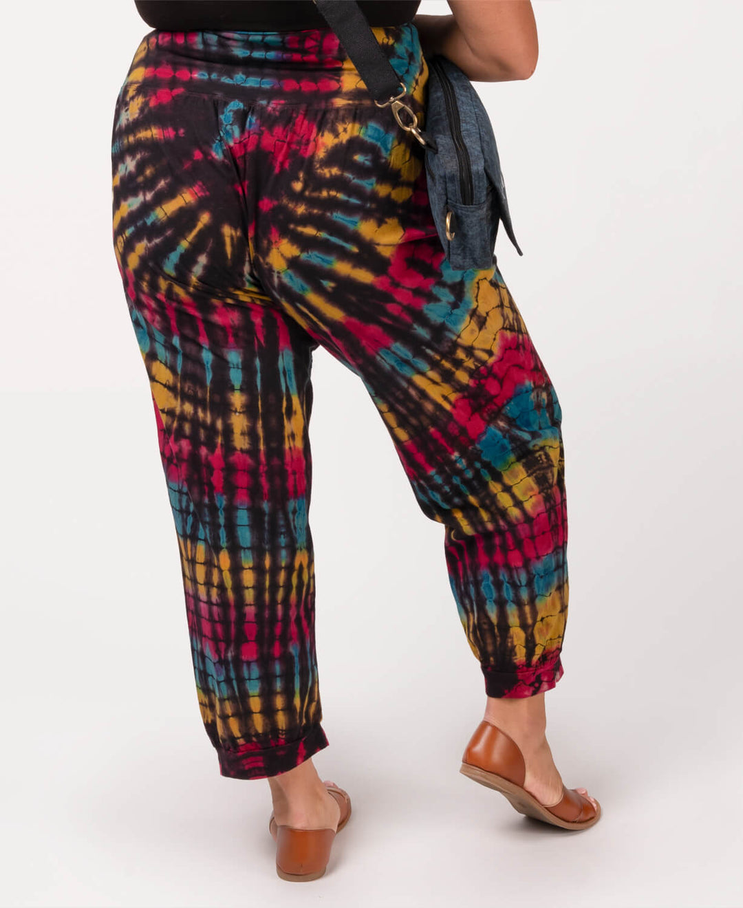 Organic Cotton Tie-Dye Joggers - Electric Lightning