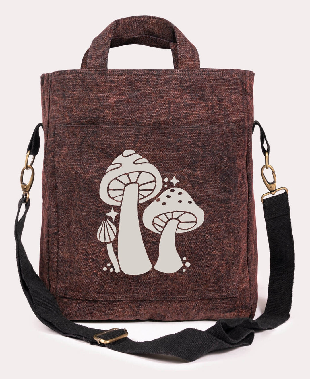 Soul Flower - Three Little Mushrooms Forager Bag