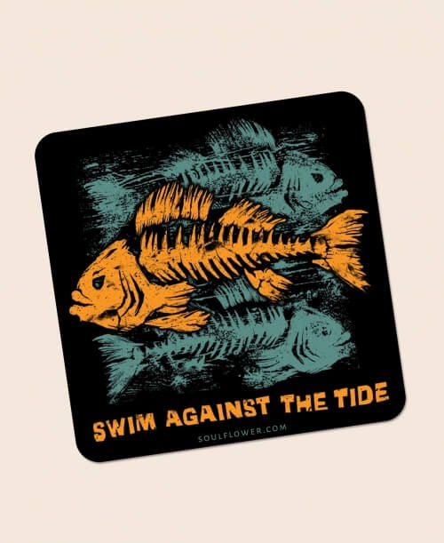 Soul Flower - Swim Against the Tide Sticker
