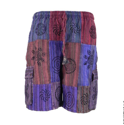 Kathmandu Imports - Cotton Mixed Patchwork Shorts