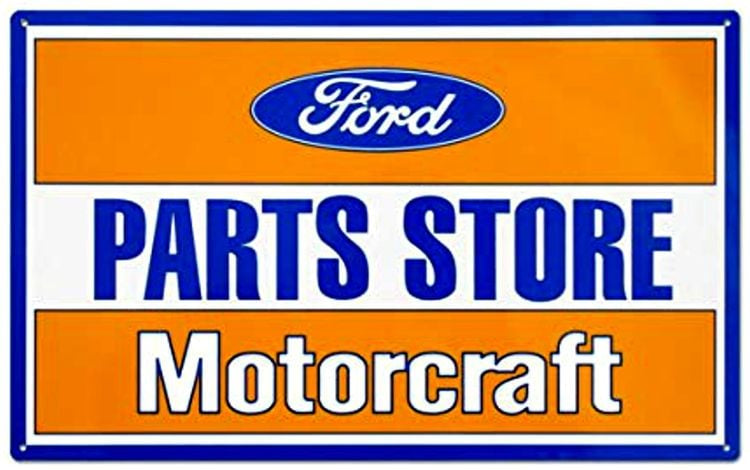 Ford Parts Store Metal Sign