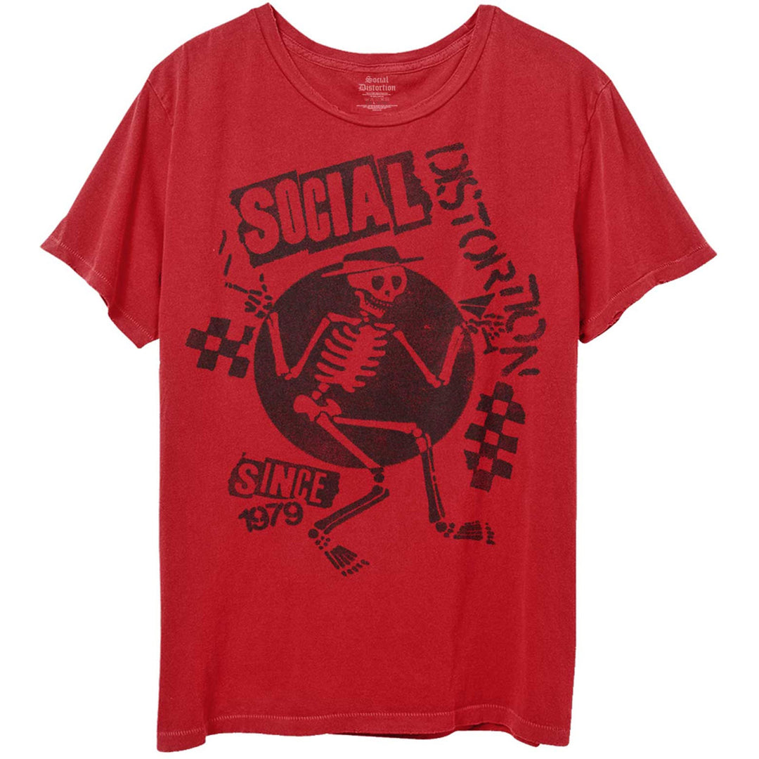 Social Distortion Speakeasy Checkerboard Red T-Shirt