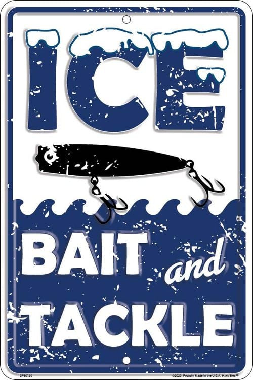Ice Bait & Tackle Sm. Parking Sign
