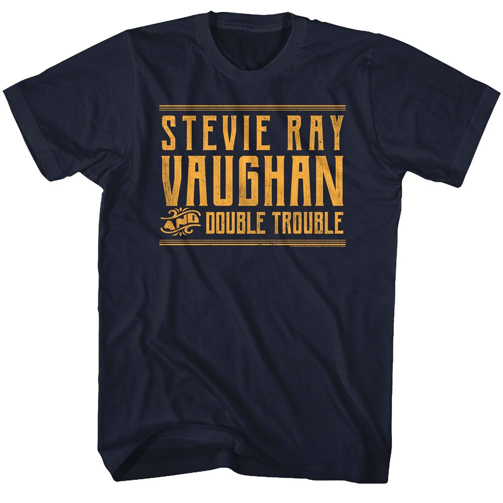 Stevie Ray Vaughan and Double Trouble Navy T-Shirt