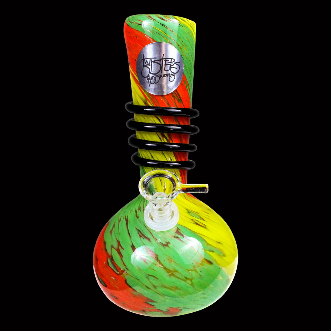 Twisted Sisters - 8" Vase Water Pipe w/ Wrap ST14