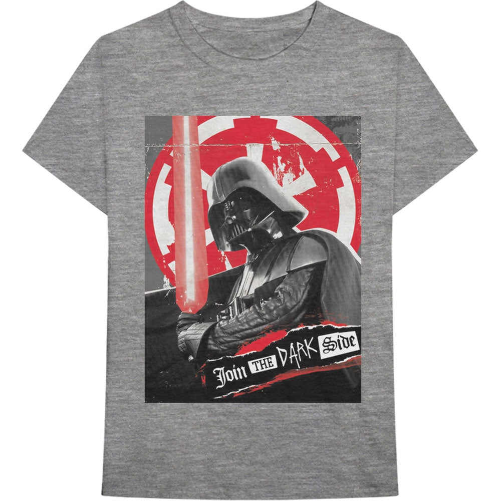 STAR WARS UNISEX T-SHIRT: DARTH ROCK THREE