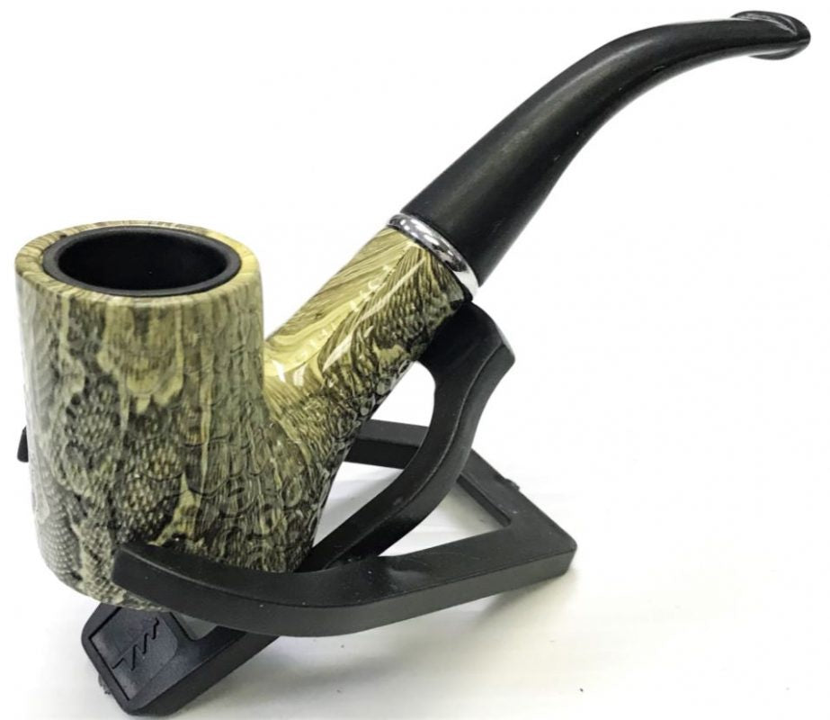 5" Snake Skin Wood Pipe 609