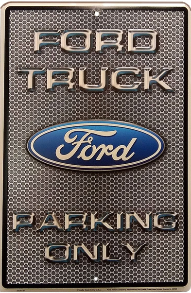 Ford Truck Parking Tin Sign