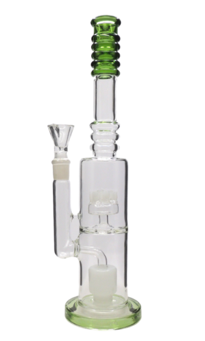 14" Upside Down Perc Glass Water Pipe