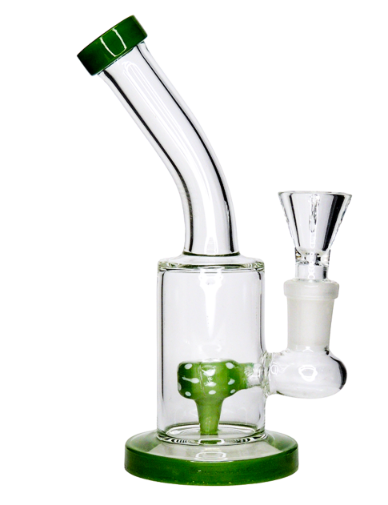 6" Mushroom Glass Water Pipe