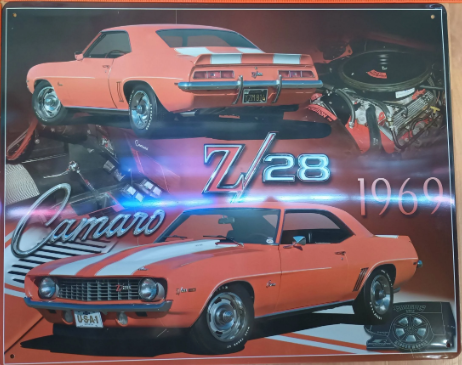 69 Camaro Z28 Metal Sign