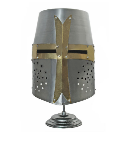 Crusader Barrel Helmet w/ Stand
