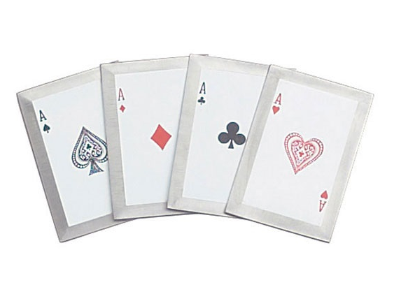 4 Piece Throwing Card Set - Aces