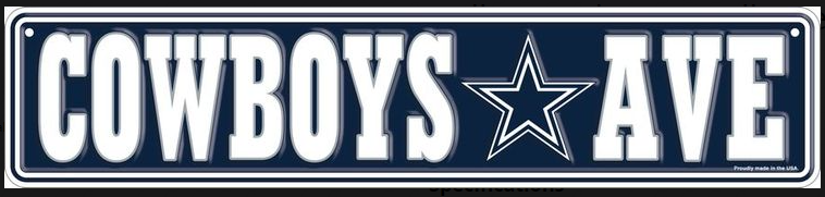 Dallas Cowboys Ave Street Sign