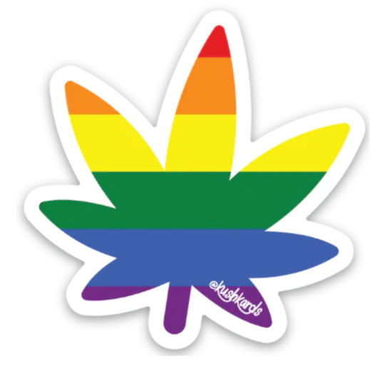 Rainbow Leaf Sticker