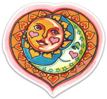 Heart of the Universe Sticker 3.5" x 3.25"