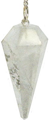 Clear Quartz Gemstone Pendulum