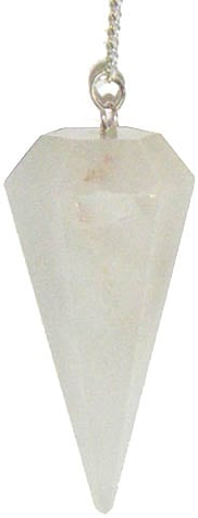 White Agate Gemstone Pendulum