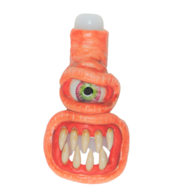 Monster Hand Pipe with Blood Shot Eye Crossbody