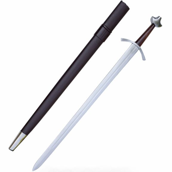 Medieval Battle Combat Sword With Scabbard