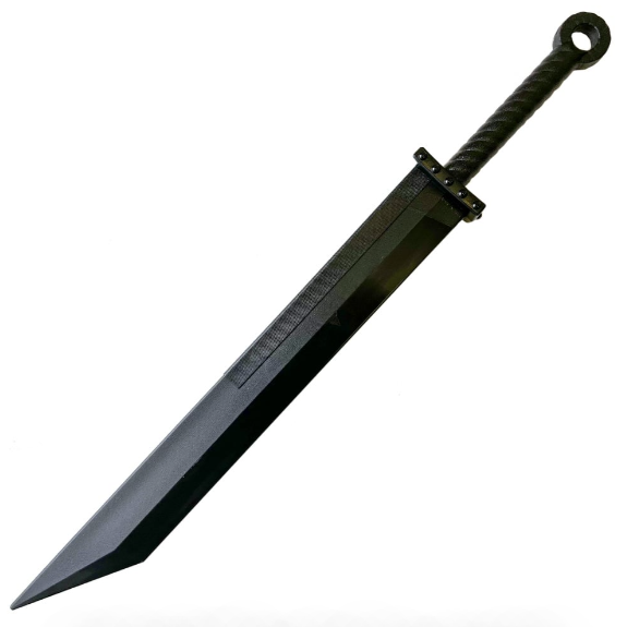 38 Inch Overall Black PP Material Chinese War Practice Training Sword