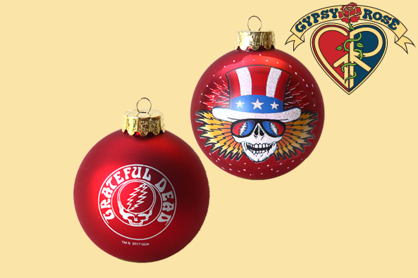 80mm Grateful Dead Glass Ball Ornament