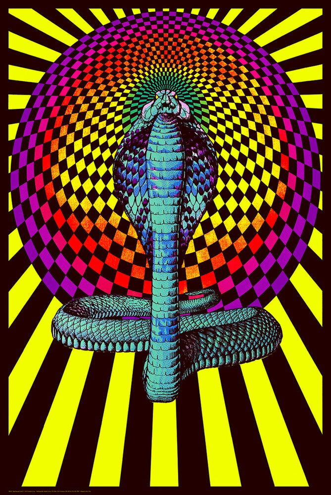 Spellbound Cobra Blacklight Poster