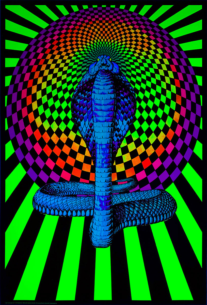 Spellbound Cobra Blacklight Poster