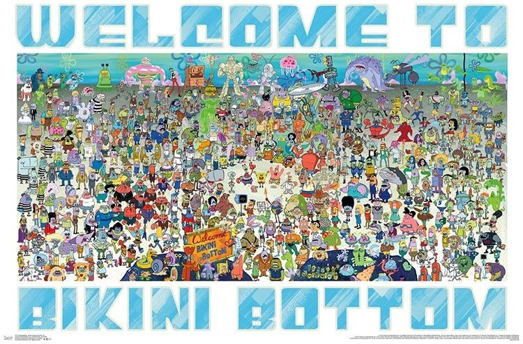 Spongebob Welcome to Bikini Bottom Poster
