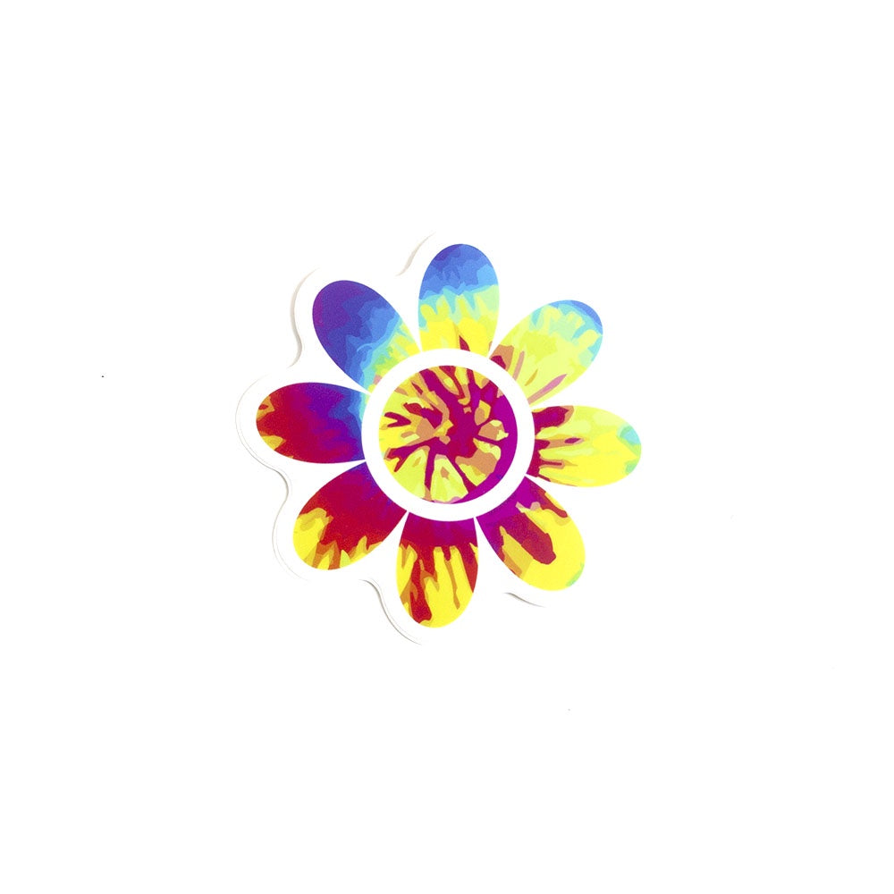 Tie Dye Daisy Sticker - SN