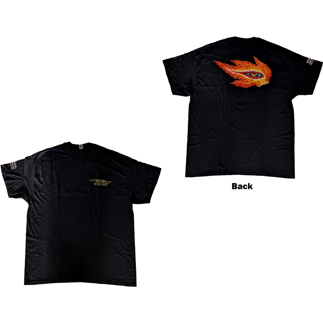 TOOL UNISEX T-SHIRT: FLAMING EYE TOUR 2022 (BACK PRINT)