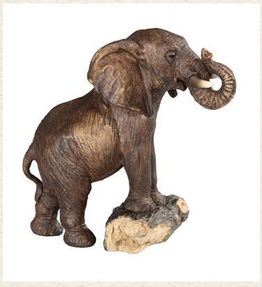 GSC - Elephant on Tree Trunk Statue