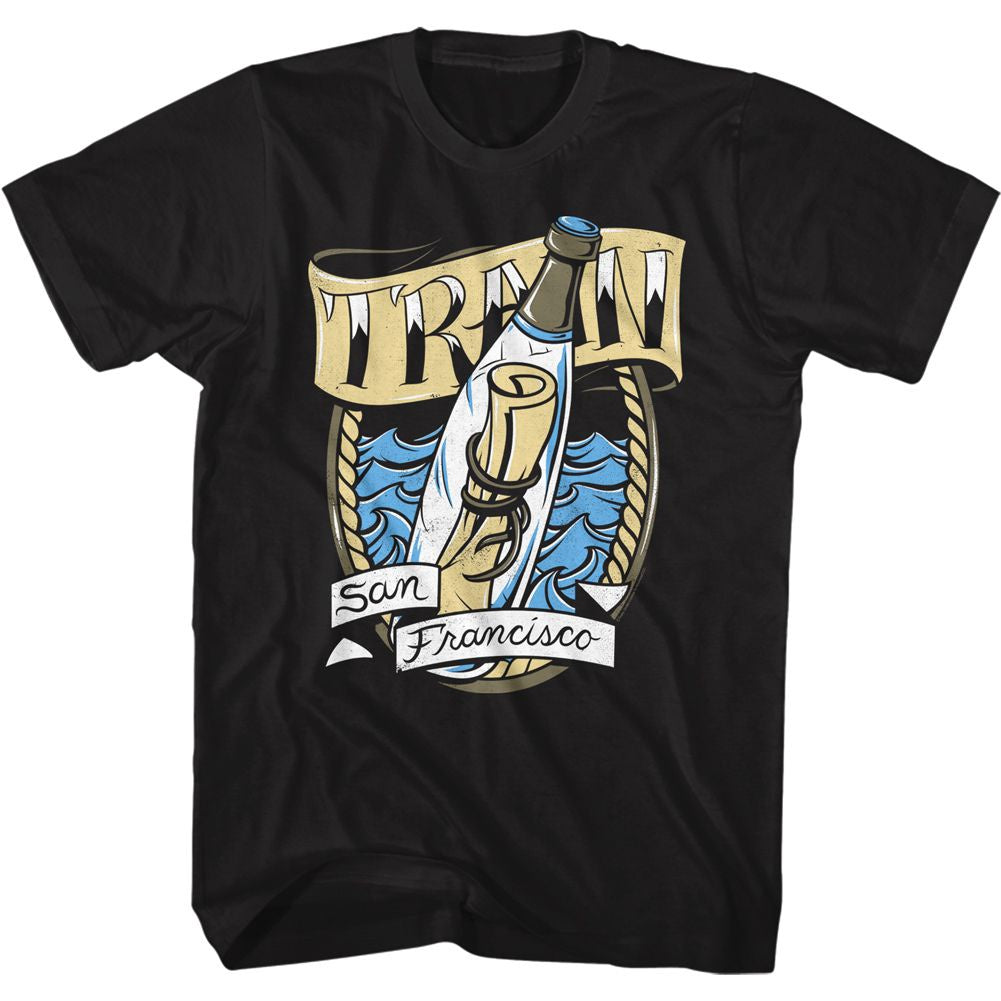 Train T-Shirt- Message in a Bottle- American Classic